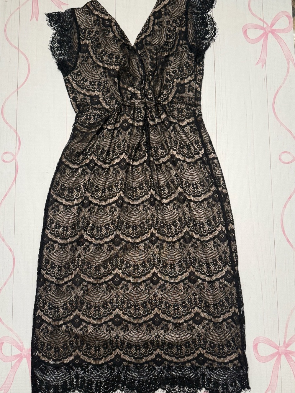Tiffany Rose Maternity Imogen Black Lace Dress Size 2